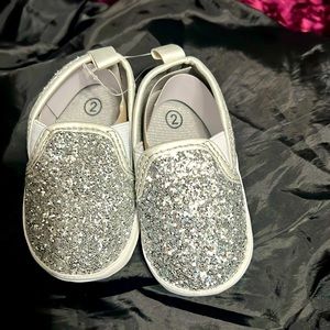 Infant Shoes silver glitter